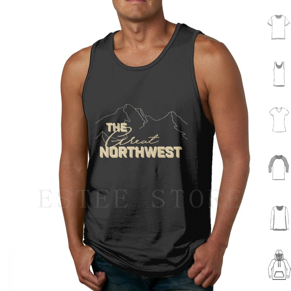 Mountain Biking Oregon - The Great Northwest Tank Tops Yelek