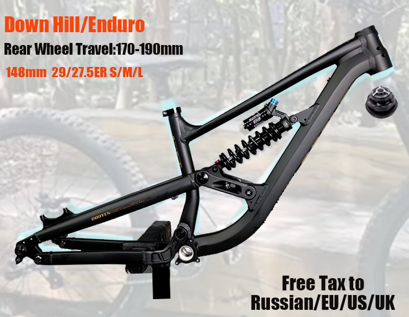 Mountain Biking Uk - Tam Süspansiyonlu Kadro Enduro Alüminyum Bisiklet