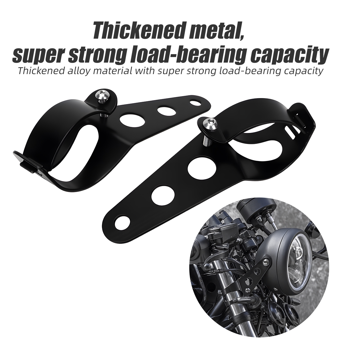 Mountain Biking Derby - Evrensel Motosiklet Far Montaj Braketi 28-36mm