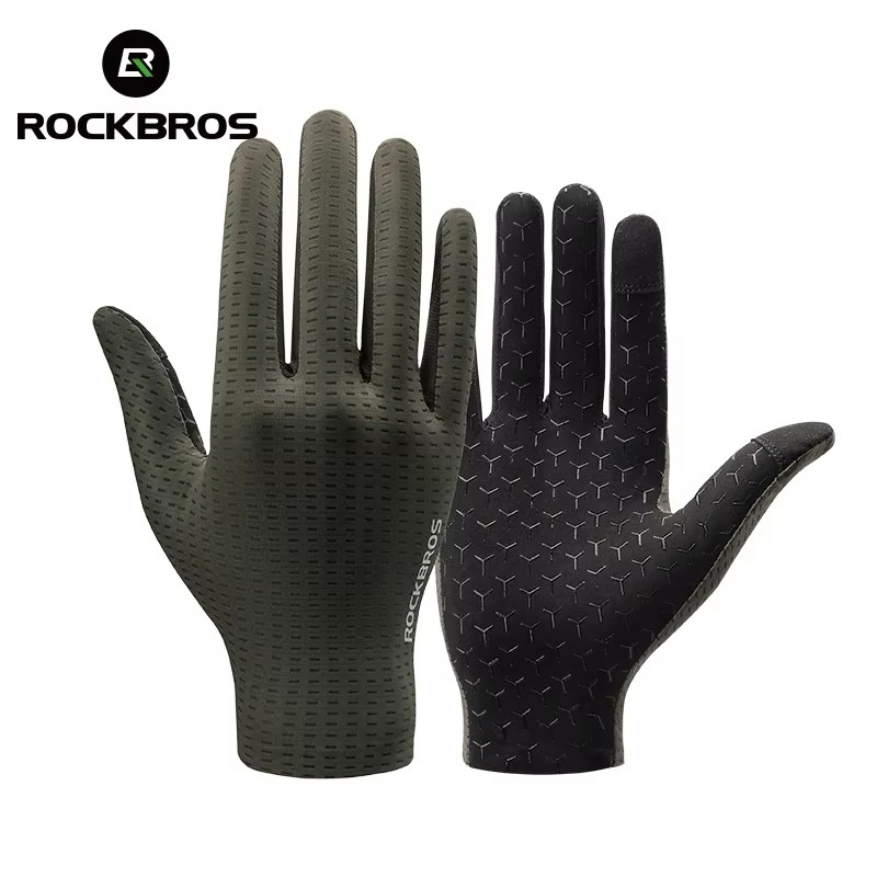 Mountain Biking Gloves Mens - ROCKBROS bisiklet eldiveni erkek kadın ilkbahar