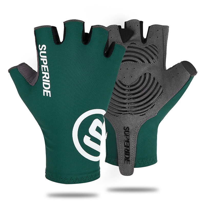Mountain Biking Gloves Mens - SUPERIDE jel yastıklı yarım parmak bisiklet
